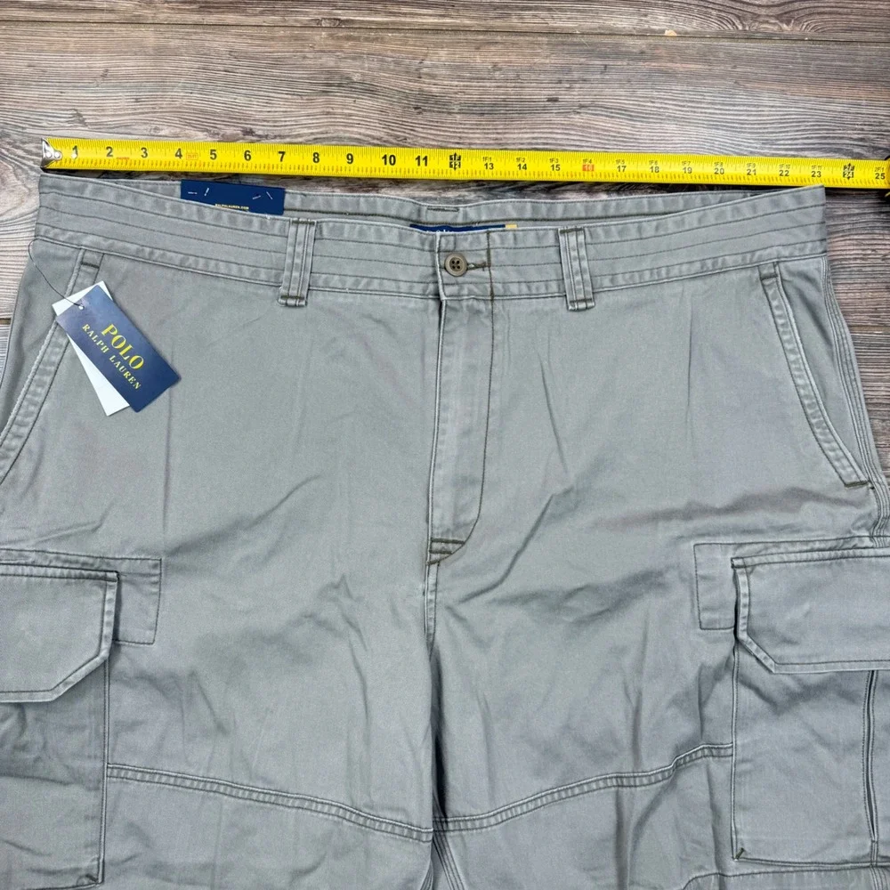 Polo Ralph Lauren Mens Size 44B Cargo Shorts Green Cotton Utility NWT